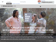 Tablet Screenshot of minuevaedad.com